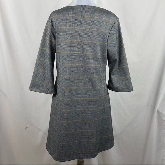 Bryn Walker Black Yellow Plaid IRYS Academia OfficeCore Dress NWT Size M - Picture 5 of 13